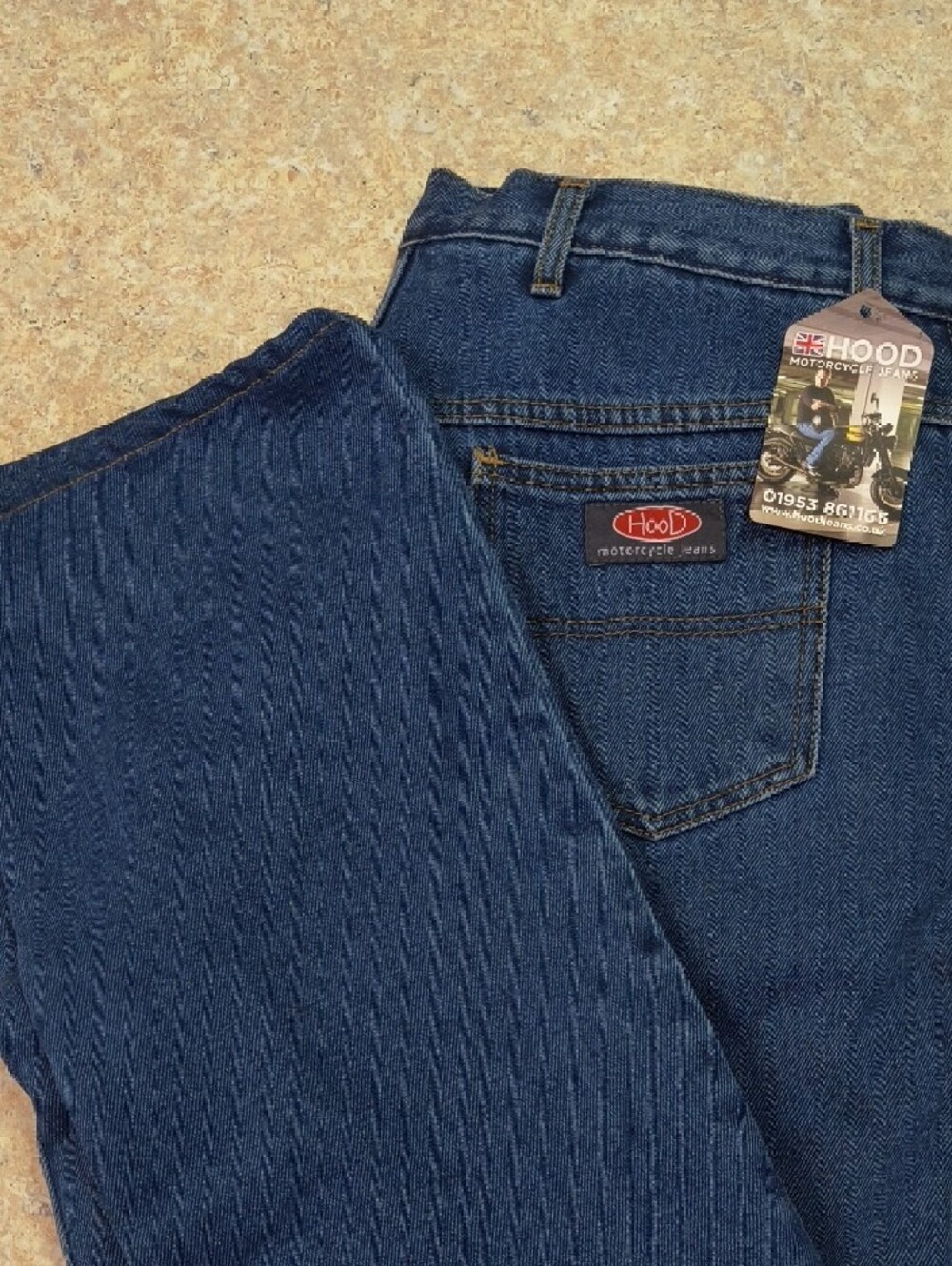 Hood Motorcycle Jeans - Classic Blue Denim NWT Sz 16 Tag
